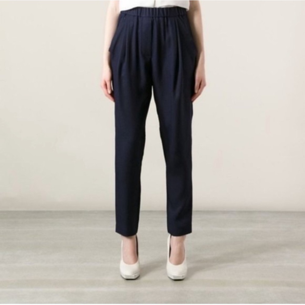 3.1 Phillip Lim black silk draped pants